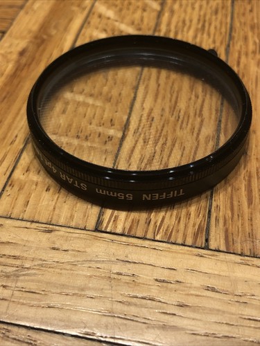 Tiffen 55mm STAR Lens Filter CS Cross Screen 4 Point - 1mm - EXC - Picture 4 of 5