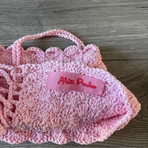 Alix Pinho rosa Häkelset süßer Jerri Rock & Crop Top Gr. XS - Bild 6 von 8