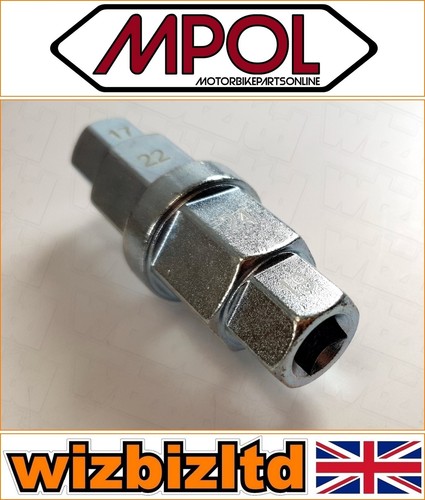 Kawasaki ZRX 1100 1997-2000 [Front Wheel Removal Axle Hex Spindle Tool] [Silver] - Picture 6 of 12