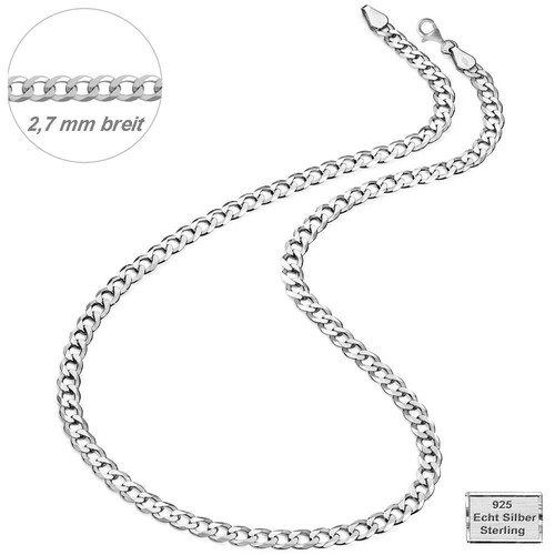 SILBERKETTE 1,1-5,2 mm, 36-70 cm Kette ECHT Silber 925 Schmuck Halskette Panzer - Bild 64 von 141