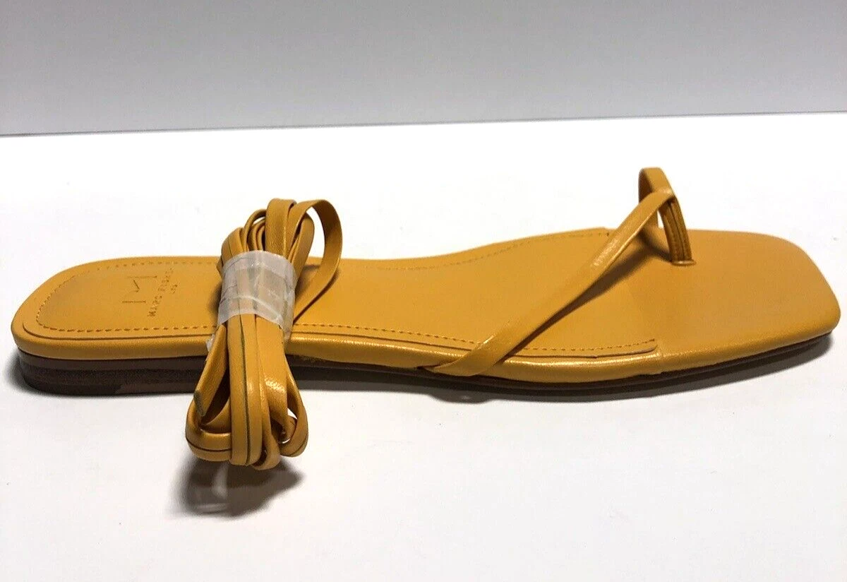 Marc Fisher Women s LTD Mireya Yellow Ankle Strap Sandals Size 9.5M