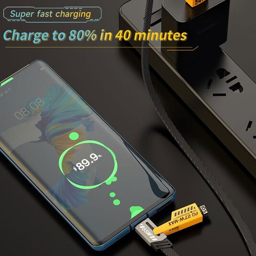 Kabel USB 4w1 typu C 6ft przewód do transmisji danych super szybki kabel ładujący do iPhone'a Samsung - Zdjęcie 6 z 13