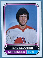 1975-76 OPC WHA #16 REAL CLOUTIER EX++ QUEBEC NORDIQUES!!