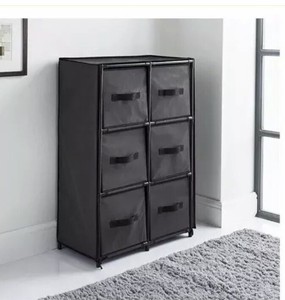 Canvas 6 Chest Of Drawer Bedroom Furniture Storage Cabinet Unit