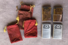 4 Jon-E Original Vintage Hand Warmers w/storage bags Minnesota Aladdin USA