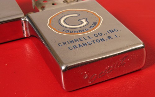 GRINNELL 1850 FIRE SPRINKLERS EMPLOYEE AWARD ZIPPO CIGARETTE LIGHTER CRANSTON RI - Picture 3 of 6