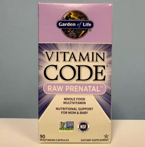 Garden of Life Vitamin Code Raw Prenatal Multivitamin 90 Capsules EXP 03/2026