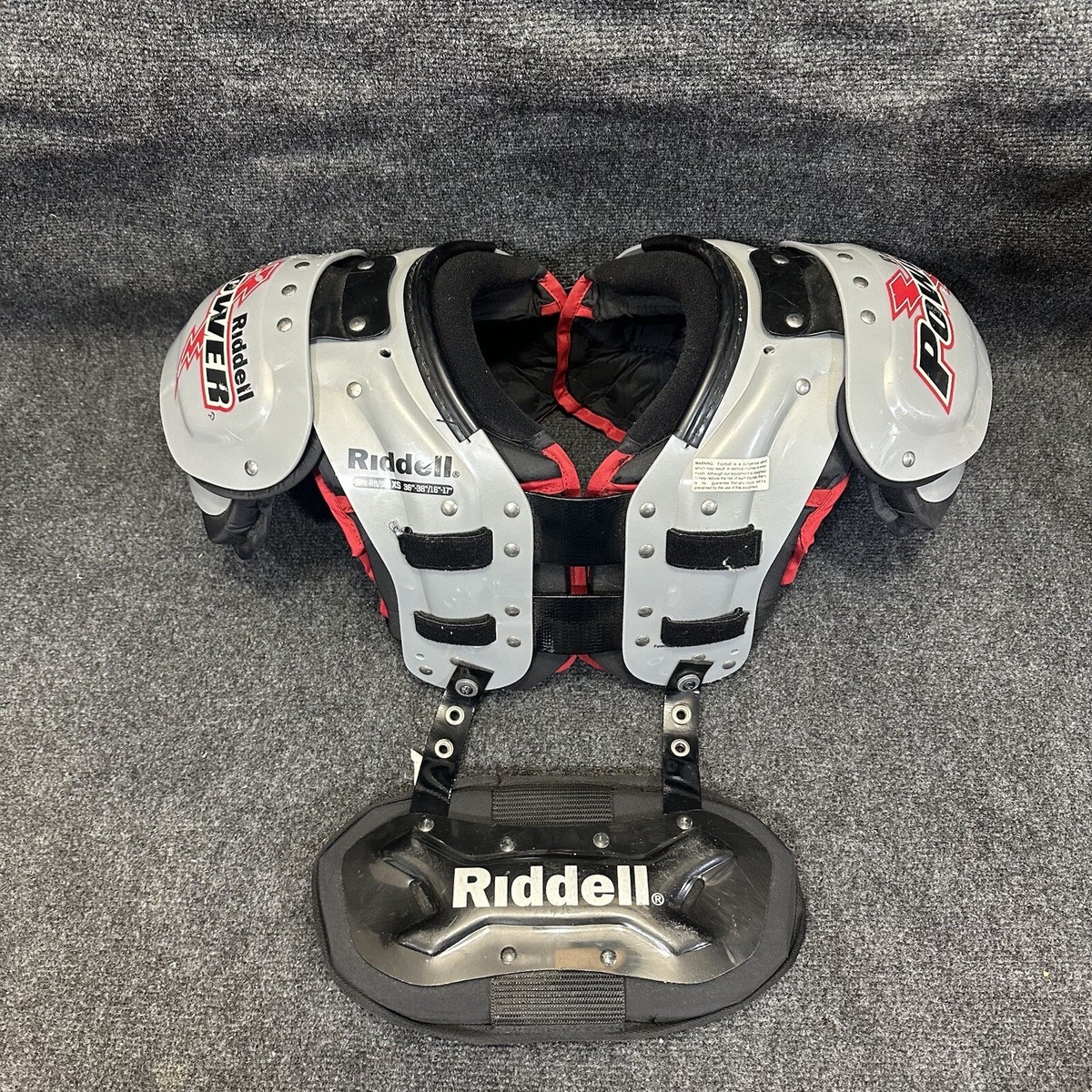 Riddell Power SPX RB/DB XS Football Shoulder Pads 36”-38 Riddell Power SPX RB/DB XS Football Shoulder Pads 36”-38