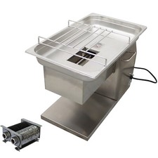 500KG/H Meat Cutting Machine Stainless Commercial Meat Slicer W/3mm Blade QH Typ