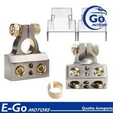 Gauge Positive Negative Car Audio Battery Terminals w/ Spacer Shims Connector