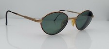 Vintage Luxottica 1012 Brown Oval Sunglasses FRAMES ONLY ltaly
