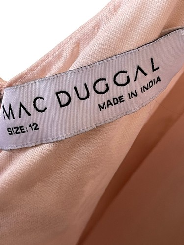 Abito vestito Mac Duggal floreale con perline a mano taglia 12 rosa paillettes esaurito 1808 $498 - Foto 13 di 13