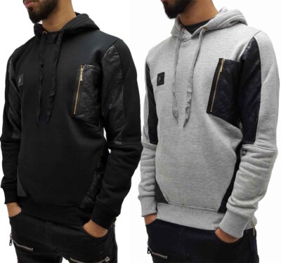 Time Is Money Fishtail Overhead Hoodie Herren Urban Designer Pullover Kapuze Oberteil