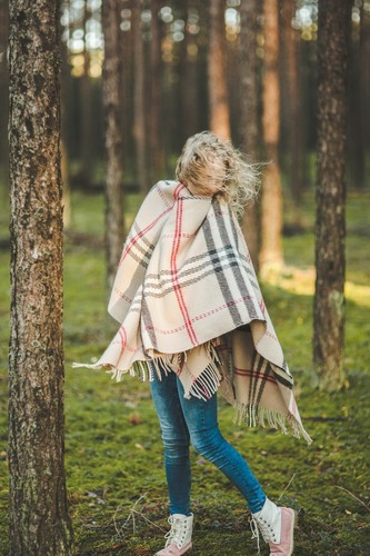 Schal Halstuch Wolle Damen Fransen Strick Poncho Cardigan Cape Schal Pullover British - Bild 2 von 7