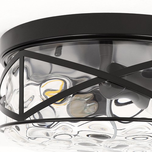 2-Lights Modern Semi-Flush Mount Ceiling Light Round Lighting Fixtures,12inch  - Picture 22 of 30