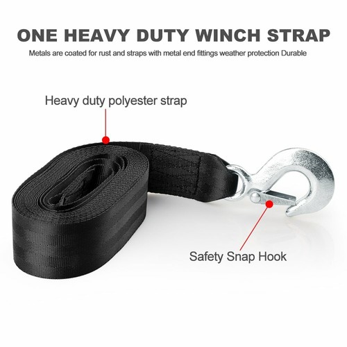 Heavy Duty Boat Trailer Hand Winch Strap Replacement 6M x 50MM Up to 10000LBS US - Bild 5 von 12