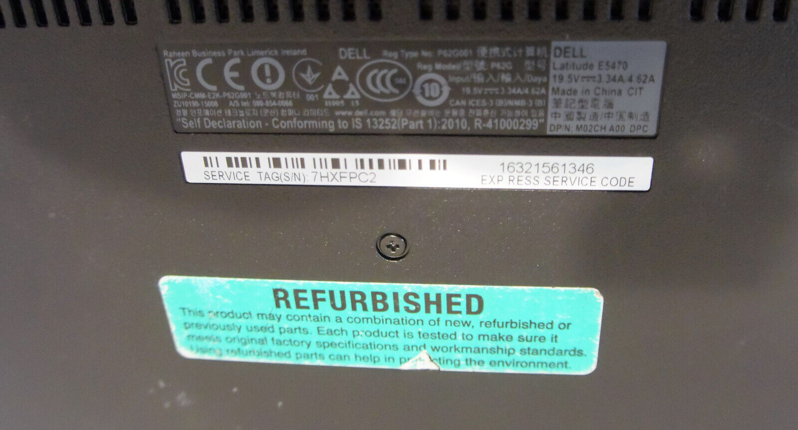 Dell Latitude E5470 14" Notebook (Intel Core i3 6th Gen 2.3GHz 4GB) Parts/Repair - Picture 10 of 10