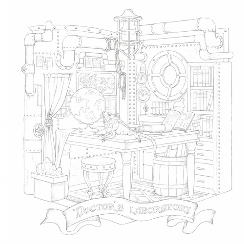 Victorian Fantasy Collection Kuroimori Coloring Book (AIR/DHL) - Afbeelding 7 van 11