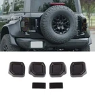 Blackened Rear Taillight Lamp Cover Kit For Ford Bronco Raptor 21+ Accessories