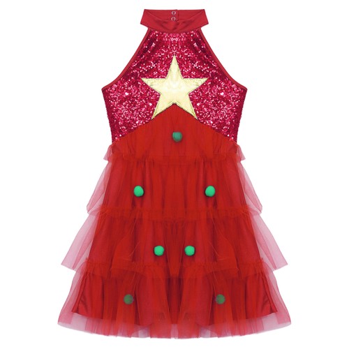 Girl Skirt Birthday Dancewear Performance Leotard Costume Dress Princess Fancy - Picture 24 of 30