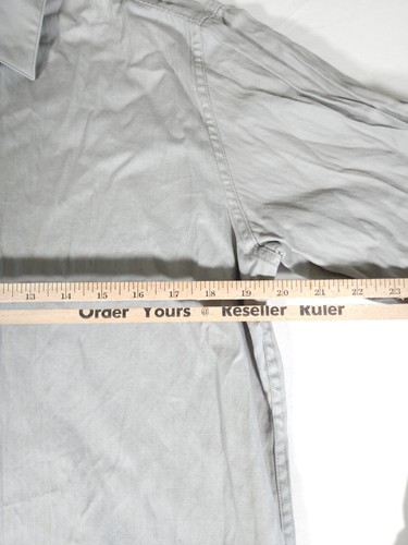 Structure Button Up Shirt Adult Medium 38-40 Gray Long Sleeve Mens - Picture 8 of 11
