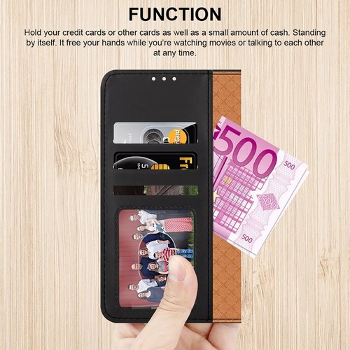 For Motorola E13 E14 G85 G55 G35 Case Leather Flip Slim Wallet Book Phone Cover - Picture 5 of 12