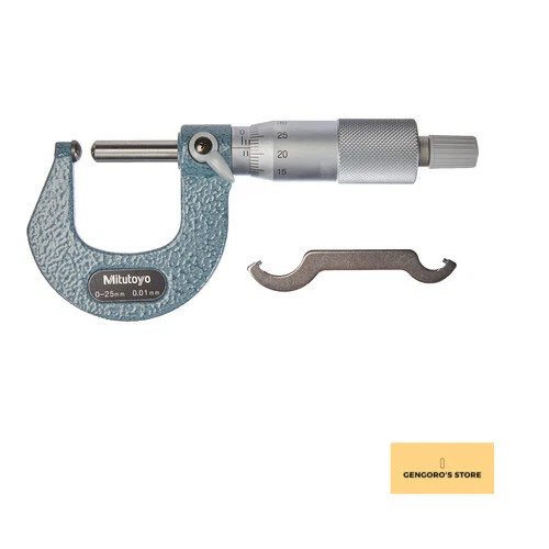 Mitutoyo 115-215 Spherical Face Micrometer  Ratchet Stop  0-25mm Range