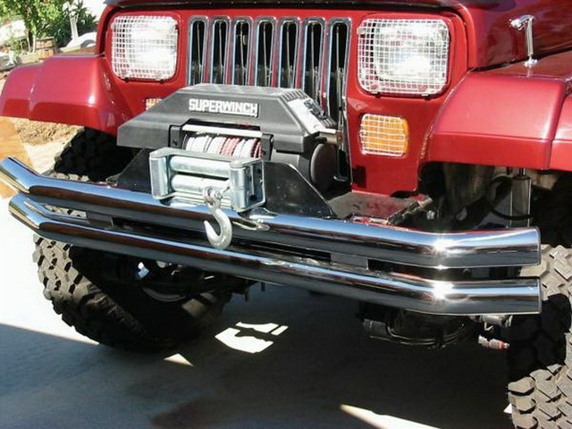 Rampage Tube Bumper w//Receiver Hitch Fits 1987-2006 Jeep Wrangler YJ TJ 7648
