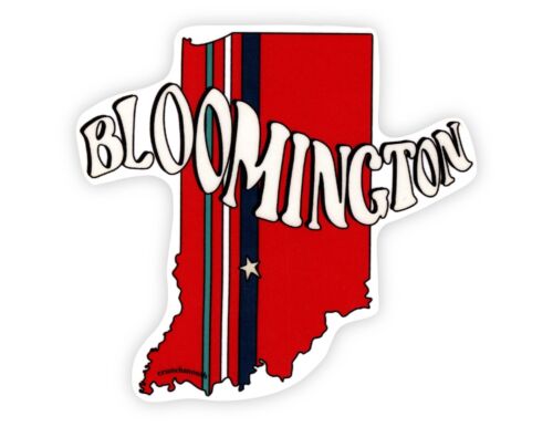 Bloomington Indiana Sticker | Laptop Stickers | Water Bottle Decal | Hoosiers - Picture 2 of 9