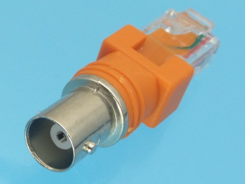 1pce BNC Female to RJ45 Male Coax Barrel RJ45 to RF Connector Adapter - Picture 2 of 4
