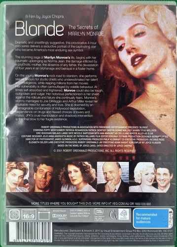 Blonde: The Secrets of Marilyn Monroe | Mini Series | 2 Disc DVD | All Regions - Picture 2 of 6
