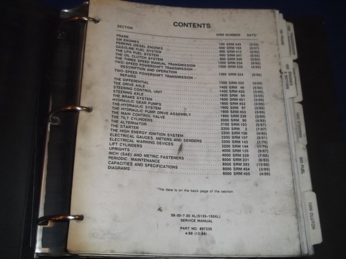 HYSTER S135XL S155XL FORKLIFT SERVICE SHOP REPAIR MANUAL - Picture 3 of 4