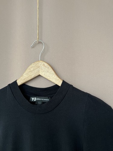 Y-3 Yohji Yamamoto Anniversary Stack Logo Womens Elastane T-Shirt Size M Black - Picture 6 of 12