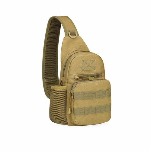 Men Backpack Tactical Sling Chest Pack Shoulder Bag Outdoor Hiking Adults - Picture 10 of 14