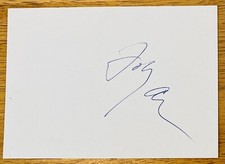 Johnny Cash Signed Autographed 4x6 Card Full JSA Letter Man In Black 2