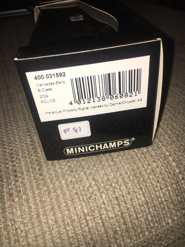 Minichamps Mercedes Benz E Klasse Polizei 1:43 Scale mint Police - Picture 4 of 4