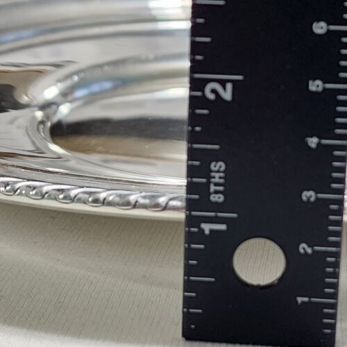 Gorham Sterling Silver 10 Inch Sandwich Plate Mark 1966 Pattern 493-0 Gadroon - Picture 7 of 8