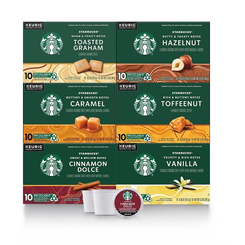 STARBUCKS Coffee Pods KCups Capsules For Keurig Machine - ALL COUNTS & FLAVORS! - 第 9/48 張圖片