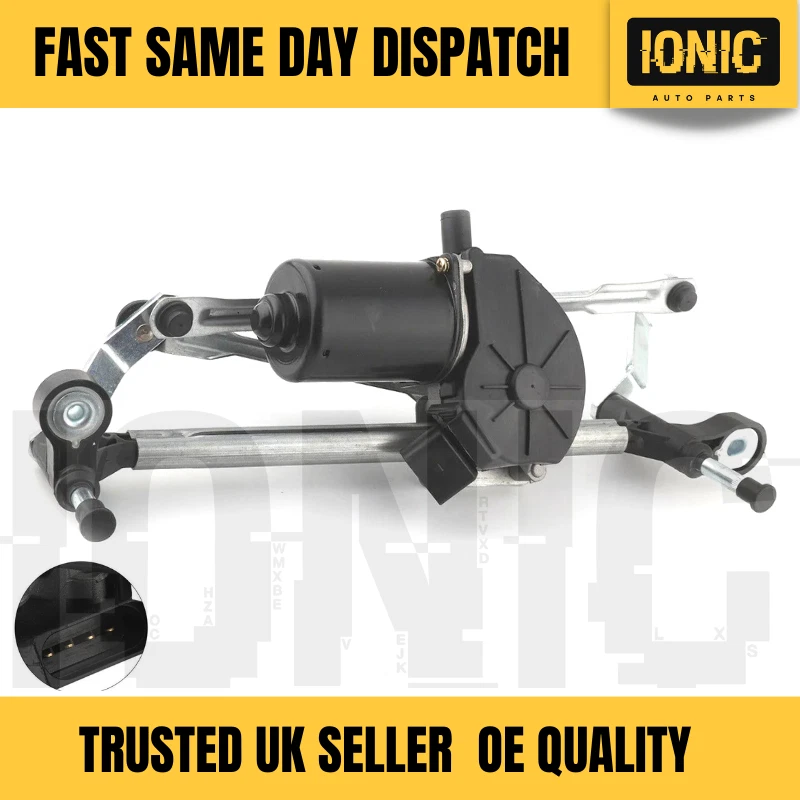 Vauxhall Corsa D & E 2006–2019 Front Windscreen Wiper Motor with Linkage RHD