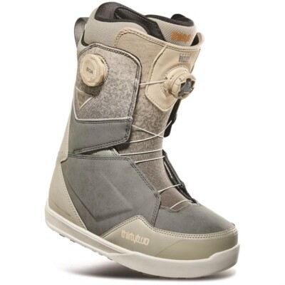 ThirtyTwo Men Lashed Double BOA Bradshaw Snowboard Boots (9) Grey / Tan
