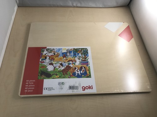goki Holz Lernspielzeug Holzpuzzle Welpenschule - Bild 2 von 6
