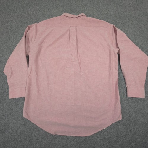 vtg Sears Roebuck Shirt Mens XLARGE Red Long Sleeve Button Up Collared Size XL - Picture 5 of 9