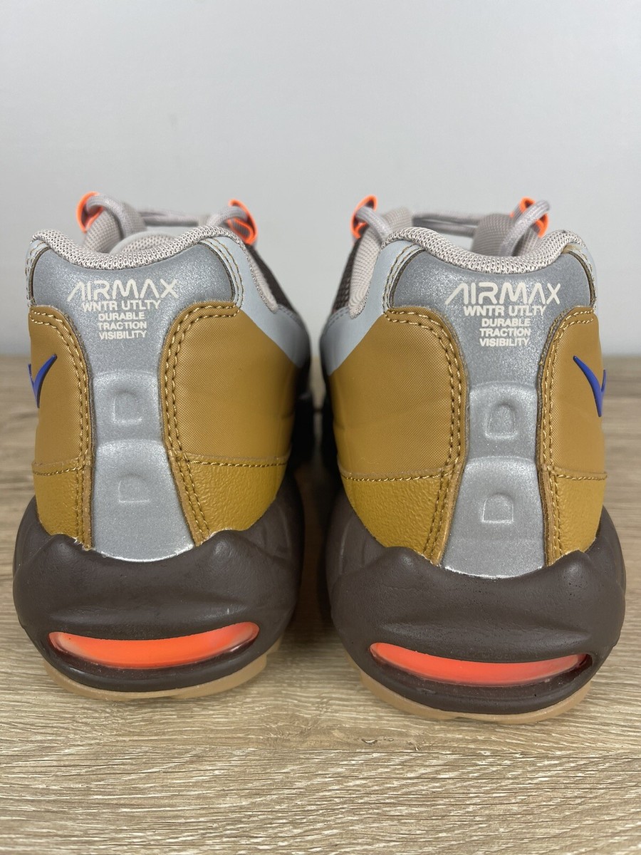 NIKE MENS AIR MAX 95 UTILITY RIDGEROCK/RACER BLUE SIZE 8