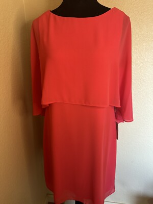 vince camuto chiffon cape dress Vince Camuto Chiffon Cape Dress - Fuchsia Color