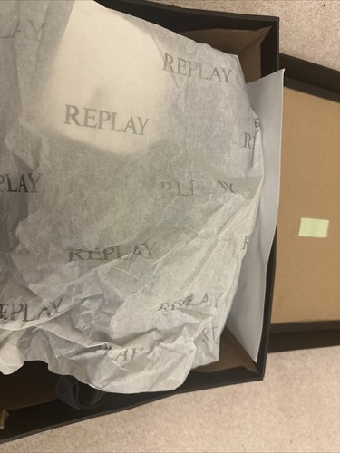 Stivali uomo Replay taglia 10 uk EU 44 neri Chelsea nuovi dettagli mimetici pelle - Foto 10 di 12