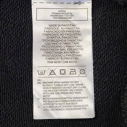 Adidas Black Long Sleeve Crew Neck Sports Sweatshirt Uk Women's Size XS K683 - Picture 7 of 7