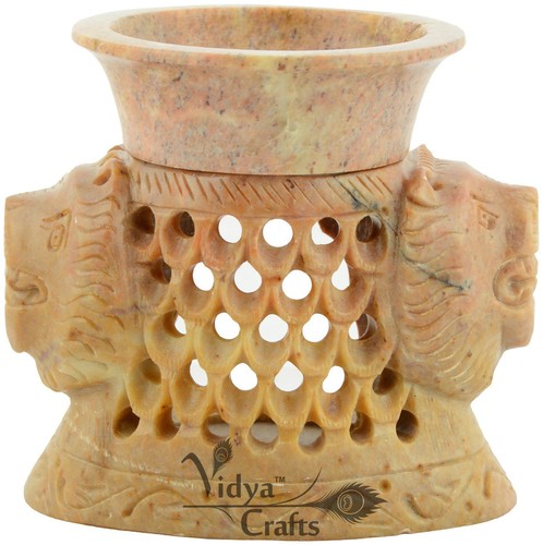 Oil Burner Lion Design Aroma Oil Diffuser/burner Aromatherapy Item Carvd by Hand - Picture 2 of 3