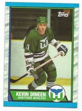 KEVIN DINEEN 1989-90 TOPPS CARD MINT CONDITION HARTFORD WHALERS