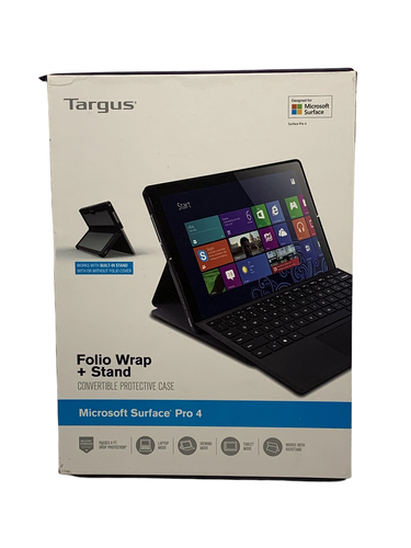 Targus Folio Wrap and Stand for Microsoft Surface Pro 4, Black (THZ618GL)