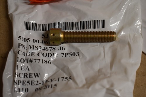 Lote de 60 pernos de cabeza hexagonales MS24678-36 nuevos - Imagen 2 de 6